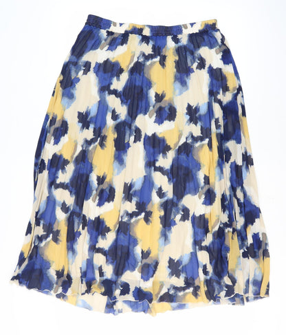 Marks and Spencer Women's Multicoloured Pleated Midi Skirt
