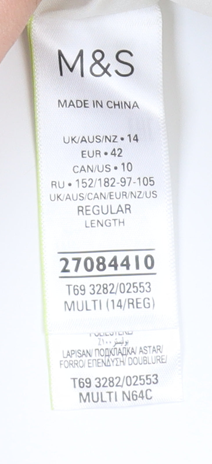 Marks and Spencer Women's Multicoloured Pleated Midi Skirt