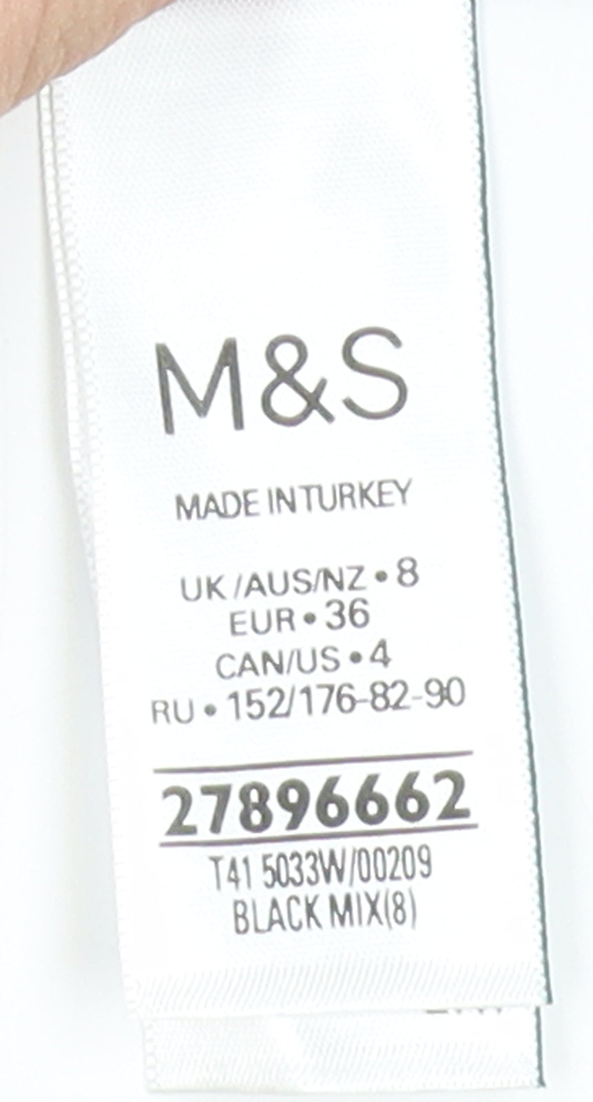 Womens UK Size 8 Marks and Spencer Black Camisole Tank