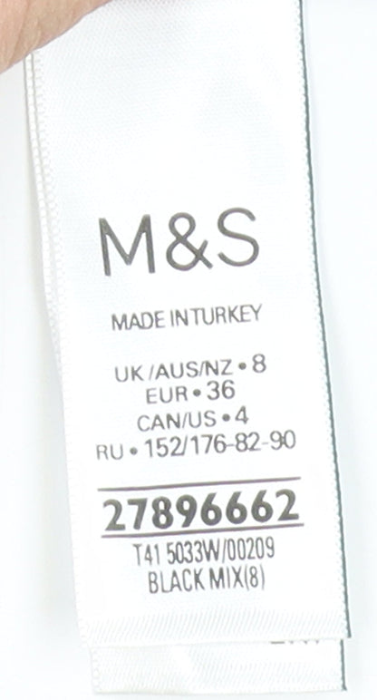 Womens UK Size 8 Marks and Spencer Black Camisole Tank