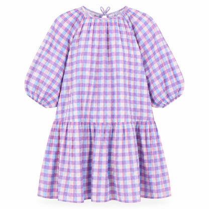 Selected Femme Women's Pink Check Shift Dress