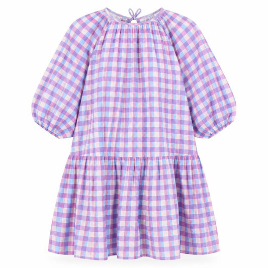 Selected Femme Women's Pink Check Shift Dress