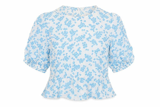 Womens UK Size 8 Marks and Spencer Multicoloured Cropped Blouse