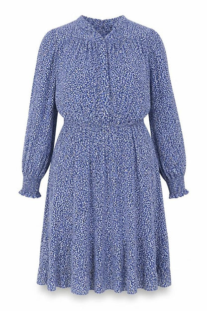 Marks and Spencer Women’s Blue Floral Fit & Flare Dress