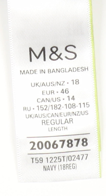 Womens UK Size 18 Marks and Spencer   Blue Trousers