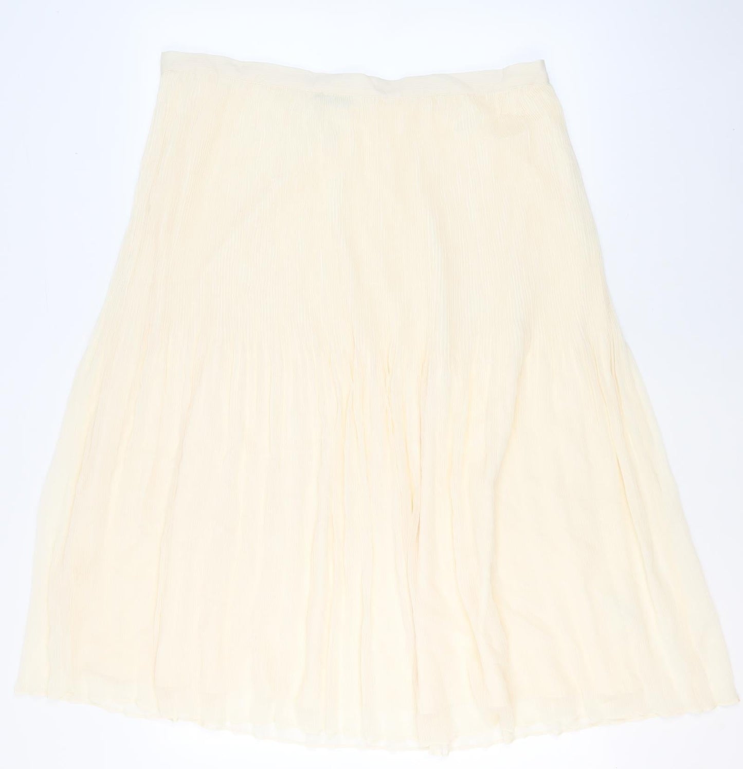 Marks and Spencer Women's Ivory Pleated Midi Skirt