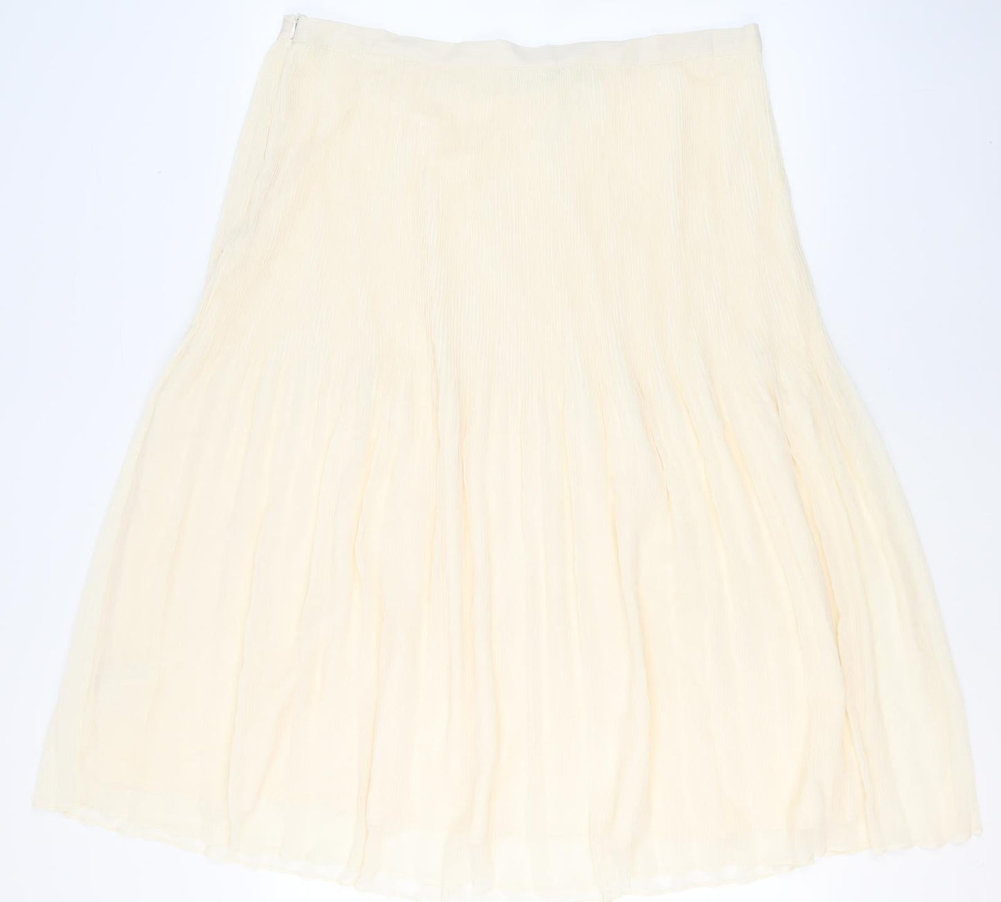 Marks and Spencer Women's Ivory Pleated Midi Skirt