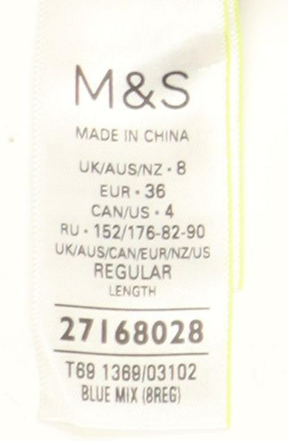 Marks and Spencer Women's Blue A-Line Dress 8