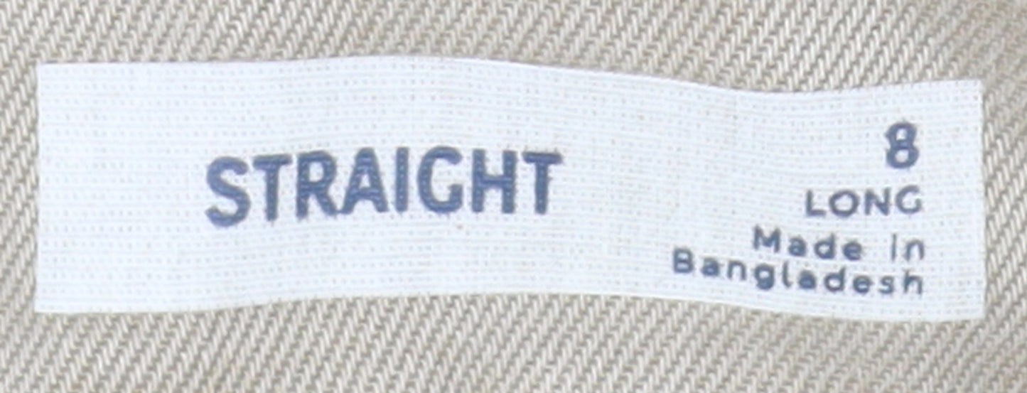 Marks and Spencer Beige Straight Jeans, Size 8
