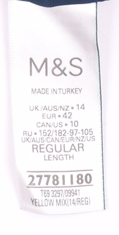 Marks and Spencer Women's Multicoloured Midi Pleated Skirt