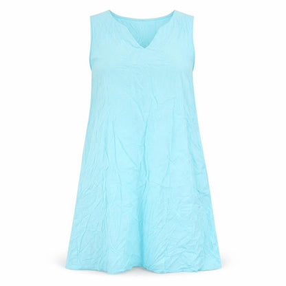 Tendency Womens Blue Polyester Shift Size L V-Neck Pullover