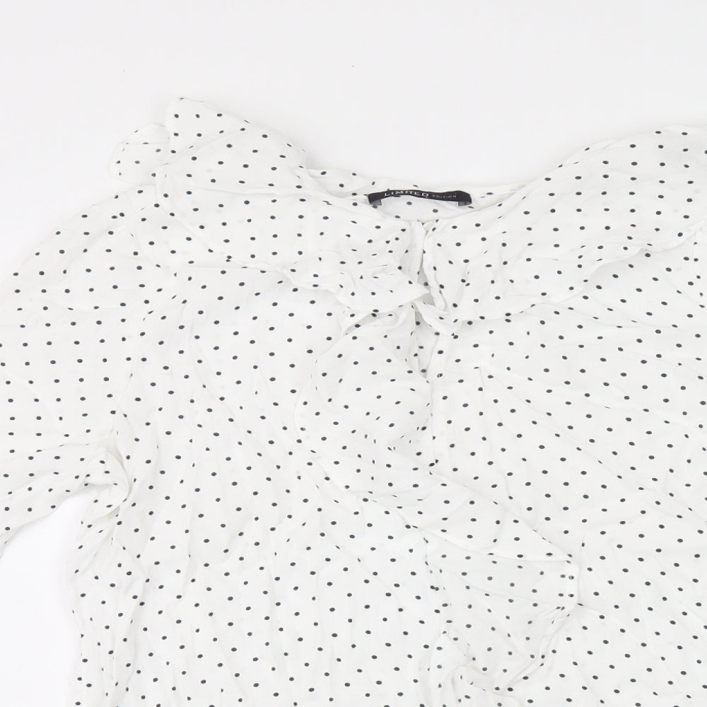 Womens UK Size 8 Marks and Spencer White Basic T-Shirt