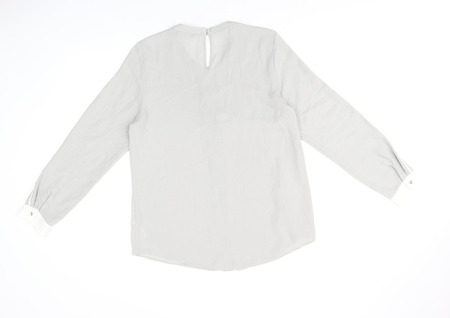 Womens UK Size 14 Dorothy Perkins Grey Basic Blouse