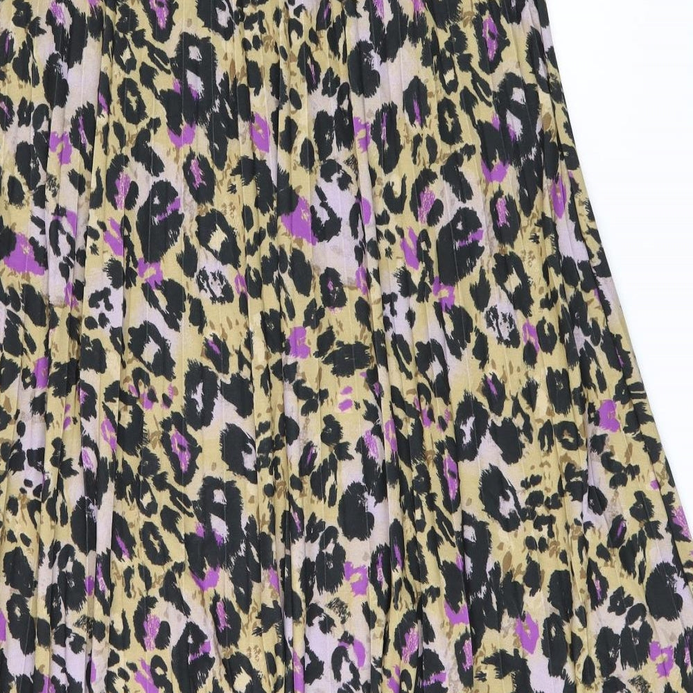 Marks and Spencer Womens Multicoloured Animal Print Polyester Swing Skirt Size 20