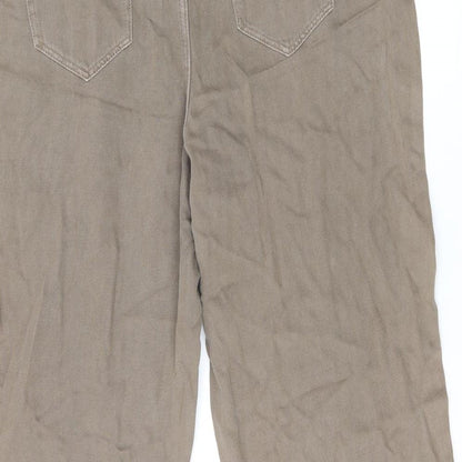 Per Una Womens Brown Cotton Skinny Jeans Size 18 L26 in Regular Zip