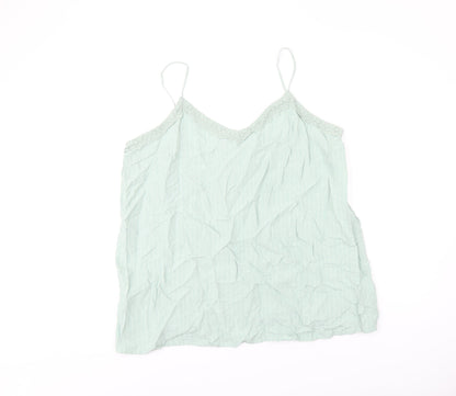 Womens UK Size 22 Marks and Spencer Green Camisole T-Shirt