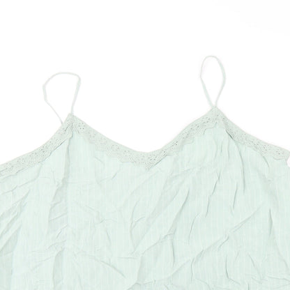 Womens UK Size 22 Marks and Spencer Green Camisole T-Shirt
