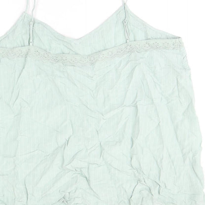 Womens UK Size 22 Marks and Spencer Green Camisole T-Shirt