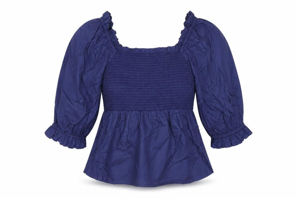 Womens UK Size 10 Marks and Spencer Blue Basic T-Shirt