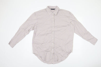 Womens UK Size 10 Marks and Spencer Grey Basic Button-Up