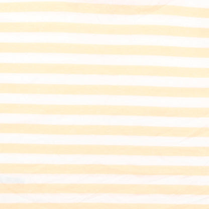 Marks and Spencer Girls Orange Striped Cotton Basic T-Shirt Size 9-10 Years Round Neck Pullover