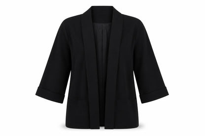 Amaryllis Womens Black Jacket Blazer Size 12 - Open