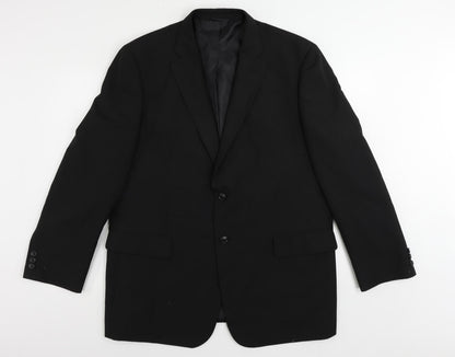 Mens UK Size 46 Jack Reid Regular Black Suit Jacket