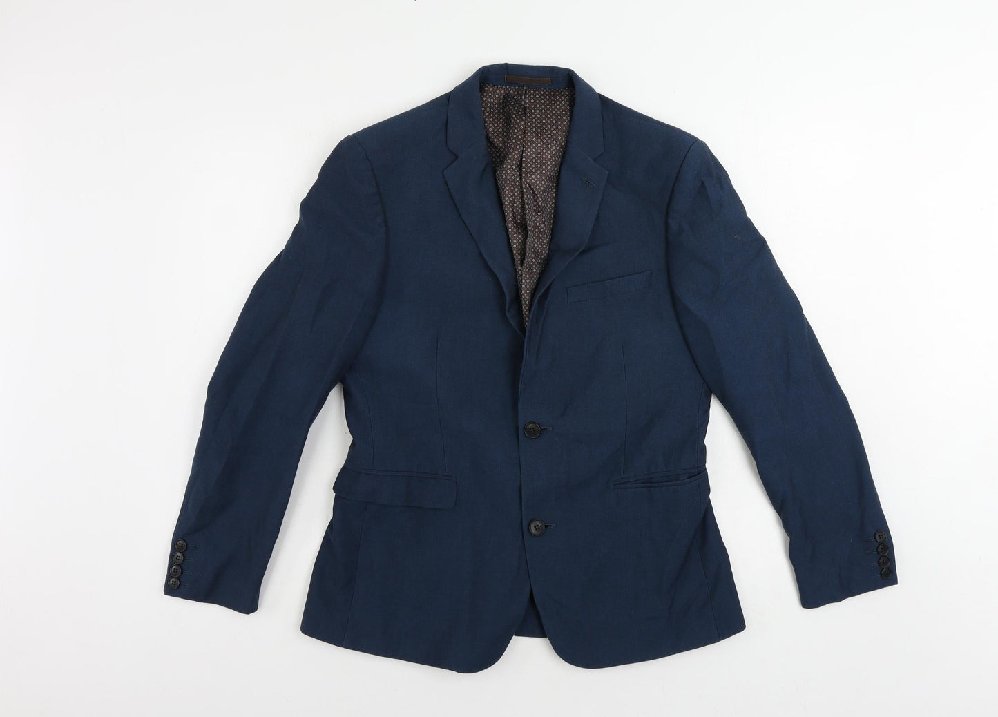Mens UK Size 40 OneSix5ive Regular Blue Suit Jacket