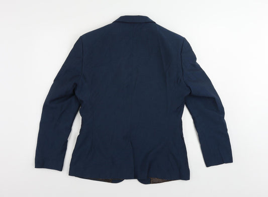 Mens UK Size 40 OneSix5ive Regular Blue Suit Jacket