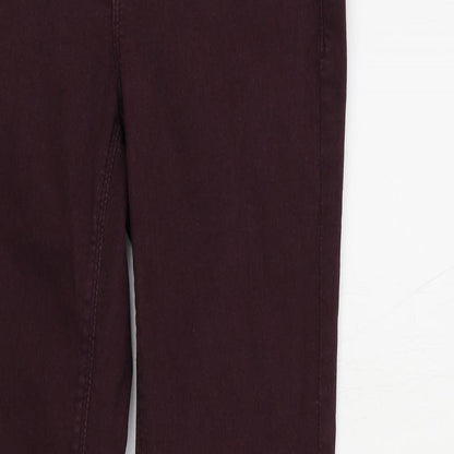 Oasis Womens Purple Cotton Skinny Jeans Size 10 L31 in Regular Zip