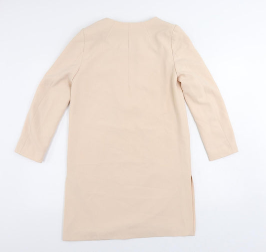 H&M Womens Pink Overcoat Coat Size 4 - Lightweight