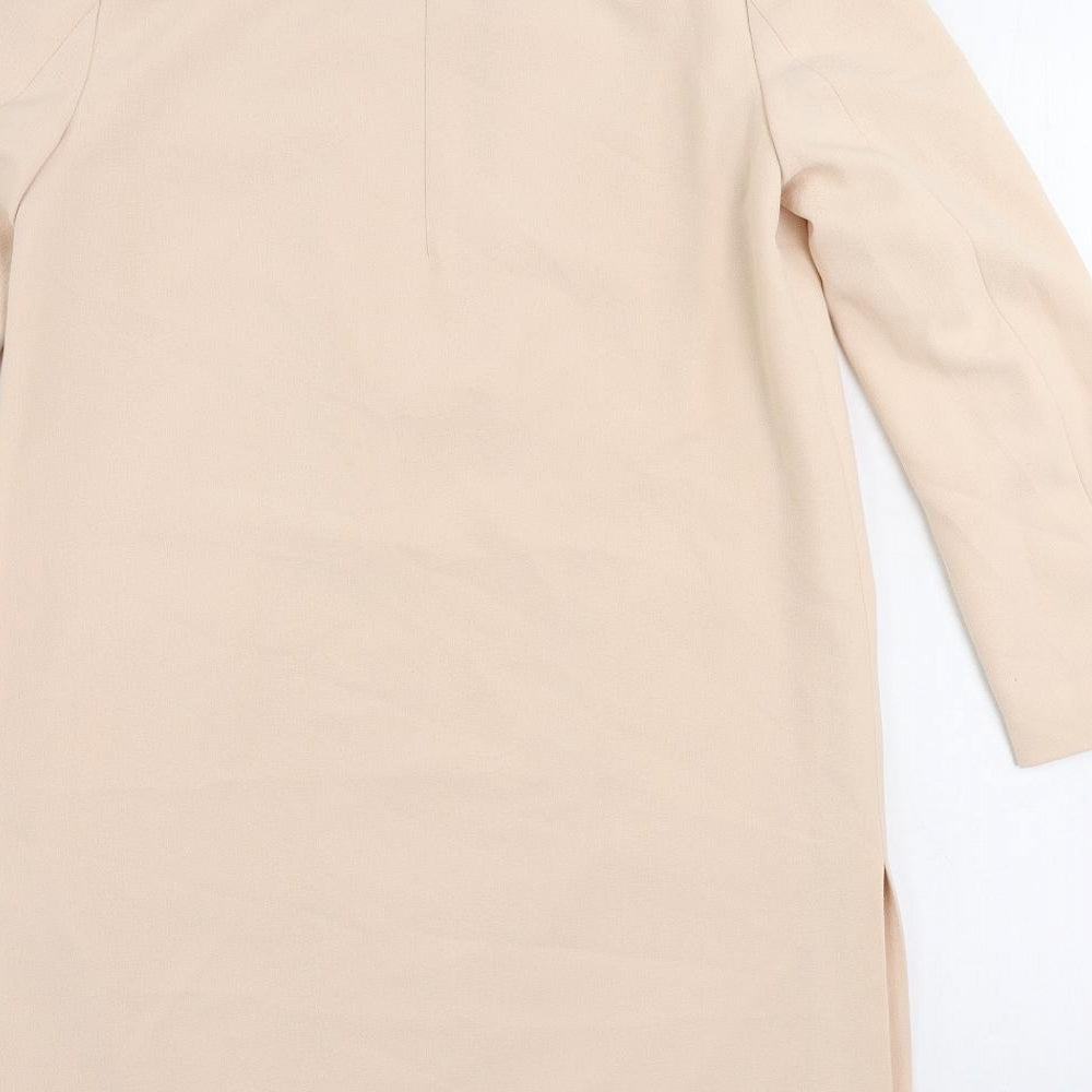 Womens UK Size 4 H&M Pink Overcoat