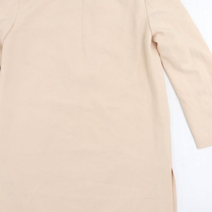Womens UK Size 4 H&M Pink Overcoat