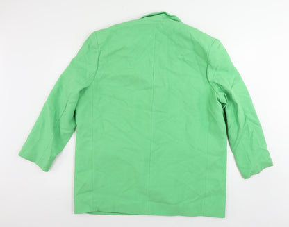 ASOS Womens Green Jacket Blazer Size 14 Button
