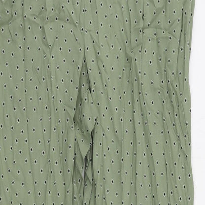 Womens UK Size 12 Marks and Spencer Regular Fit  Green Trousers