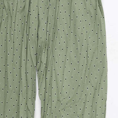 Womens UK Size 12 Marks and Spencer Regular Fit  Green Trousers