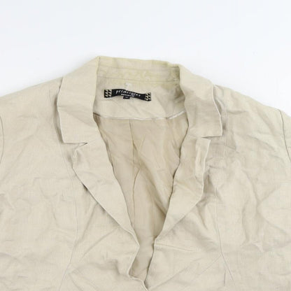 Principles Womens Beige Jacket Blazer Size 16 - Open