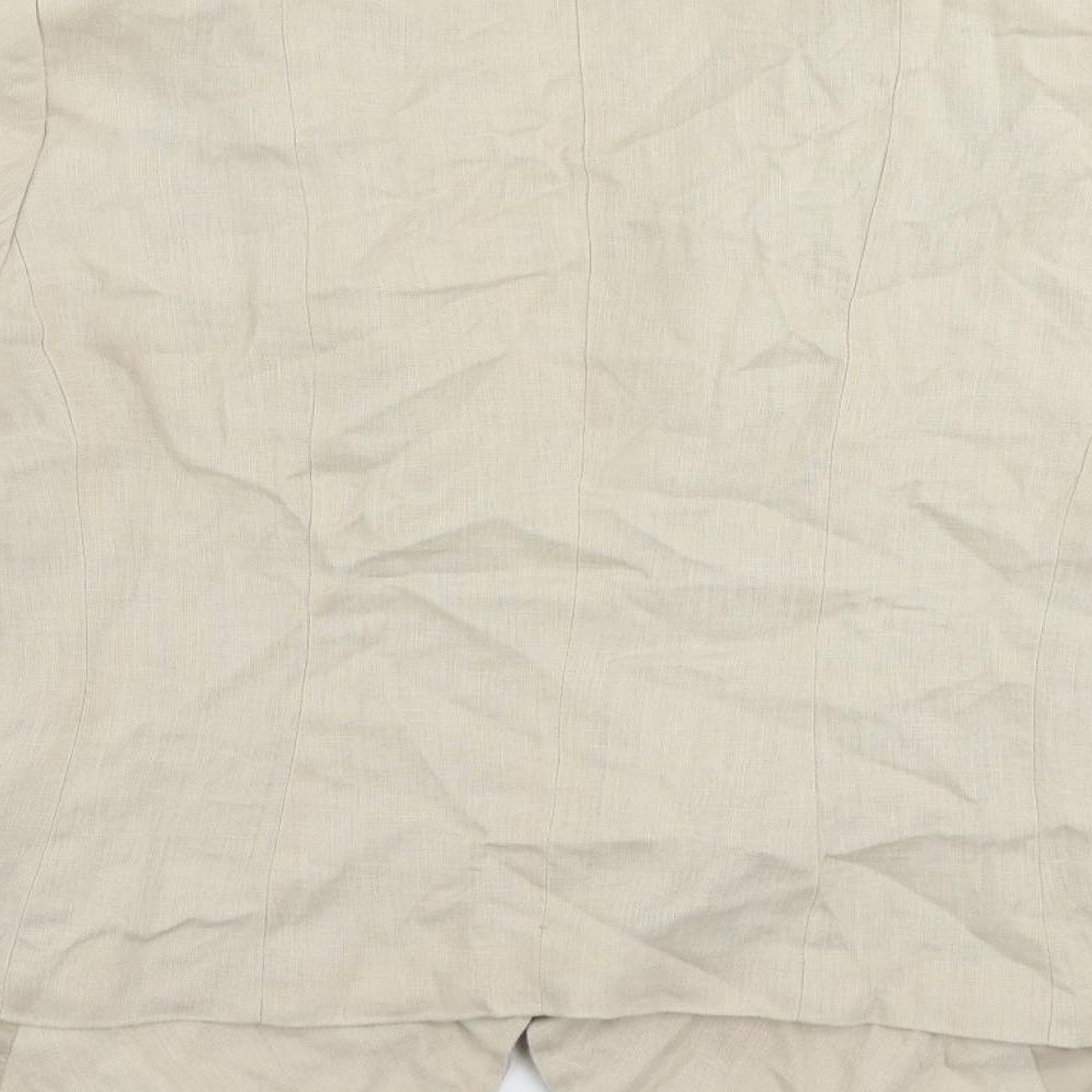 Principles Womens Beige Jacket Blazer Size 16 - Open