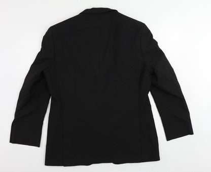 Mens UK Size 42 Greenwoods Regular Black Suit Jacket