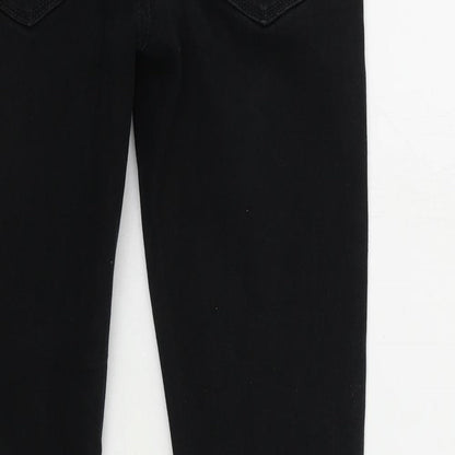 Mens UK Size 28 in River Island Regular Fit Skinny Black Jeans