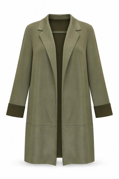 Womens UK Size M Zara Green Overcoat