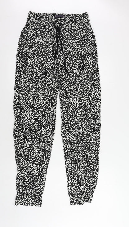 Womens UK Size 8 Marks and Spencer Regular Fit  Black Trousers
