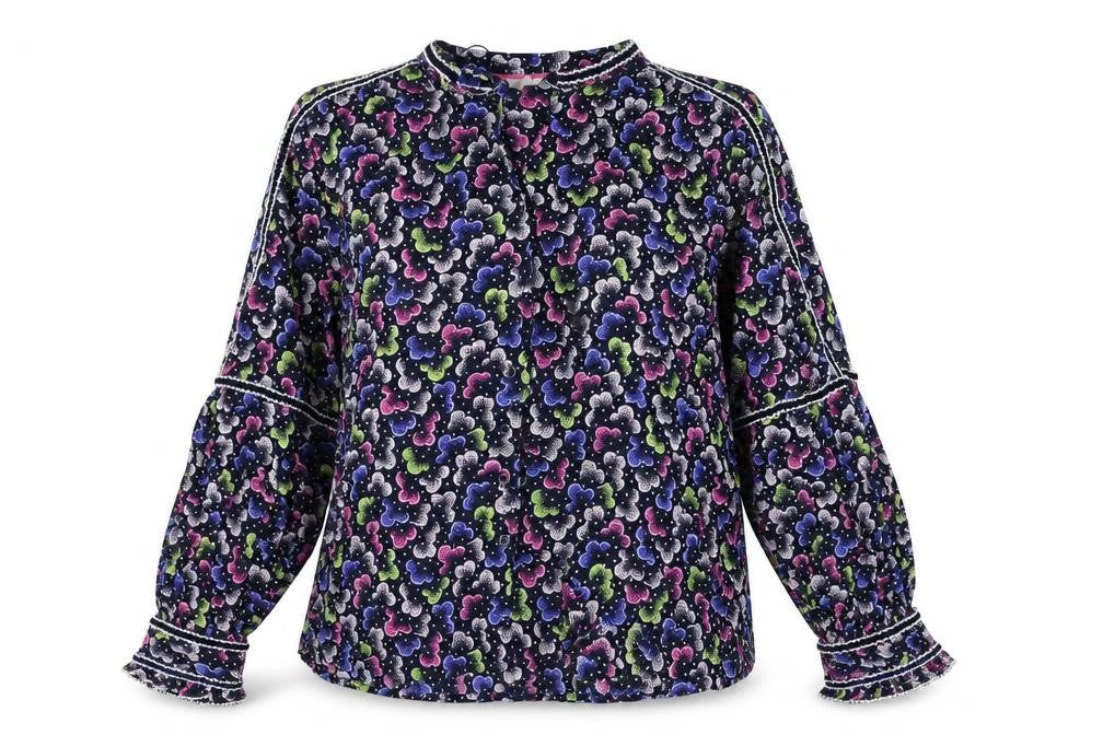 Womens UK Size 10 Per Una Blue Basic Button-Up