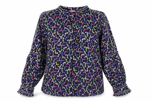 Womens UK Size 10 Per Una Blue Basic Button-Up