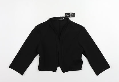 Quiz Womens Black Jacket Blazer Size 16 - Open