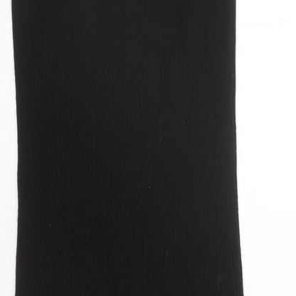 Z Supply Womens Black Polyester Pencil Dress Size M V-Neck Pullover