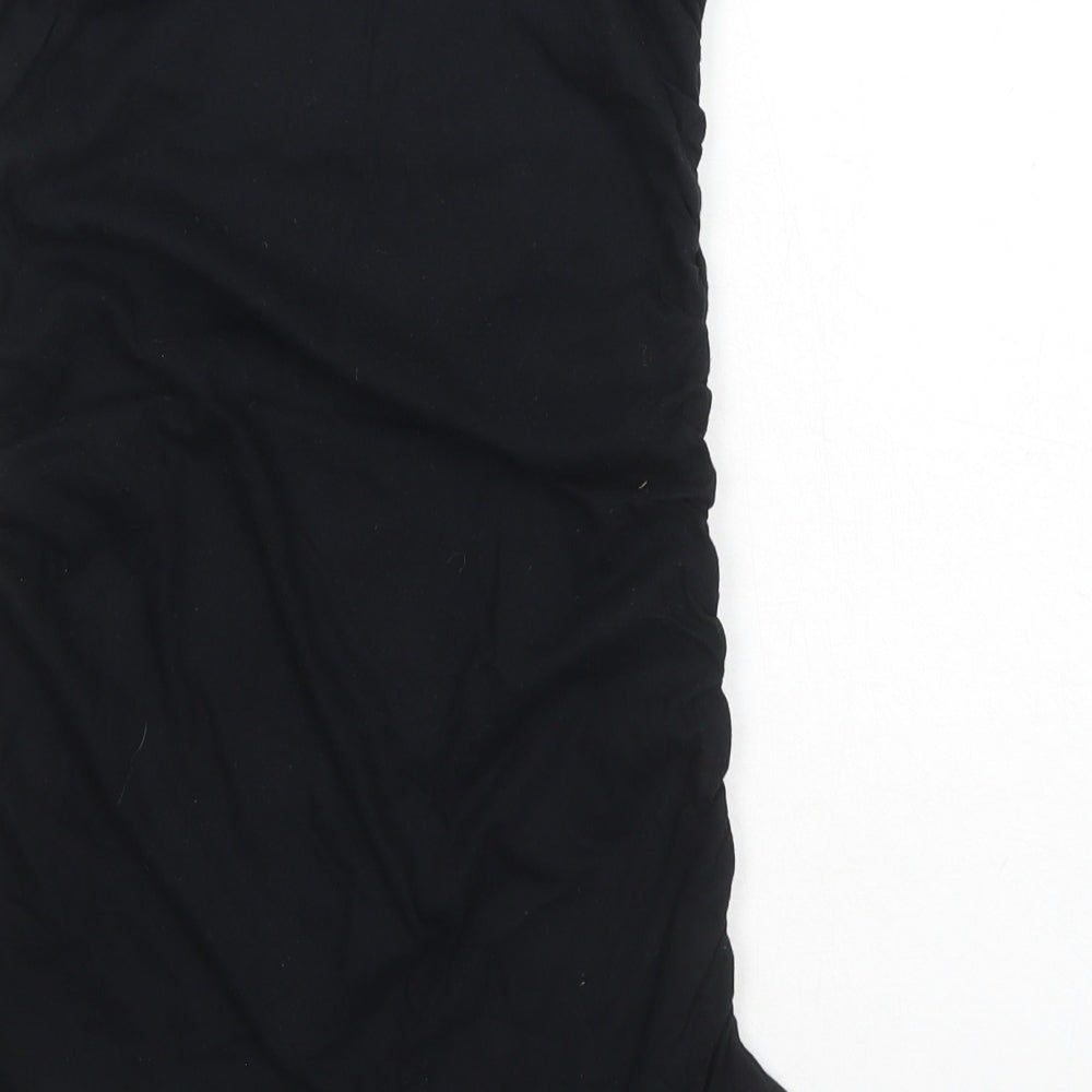 Womens UK Size 10 Dorothy Perkins Black Basic Tank