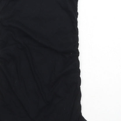 Womens UK Size 10 Dorothy Perkins Black Basic Tank