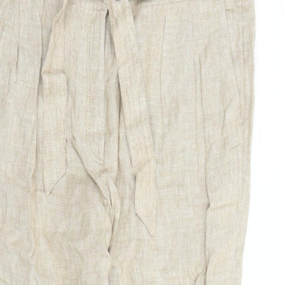 Womens UK Size 22 Marks and Spencer Regular Fit Carrot Beige Trousers
