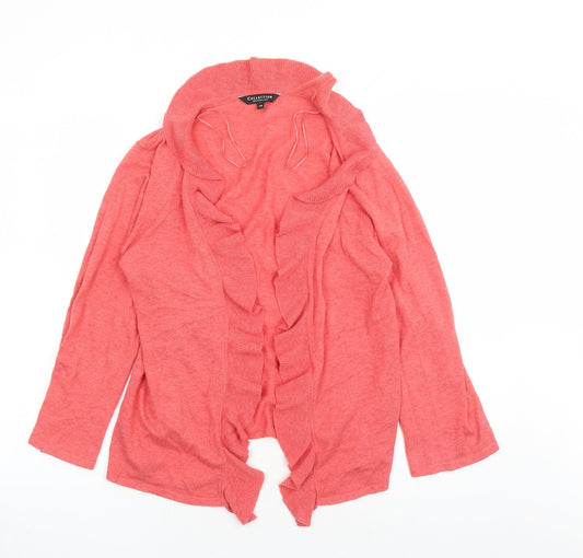 Womens UK Size 14 Debenhams Red Cardigan Jumper